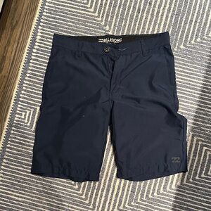 Billabong Men's Navy Flat Front Performance Shorts